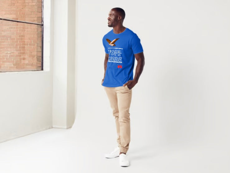 Hope and Rise Blue men’s T-shirt