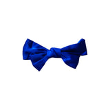 Dark Blue Satin knotted Hairbow, Hairclip