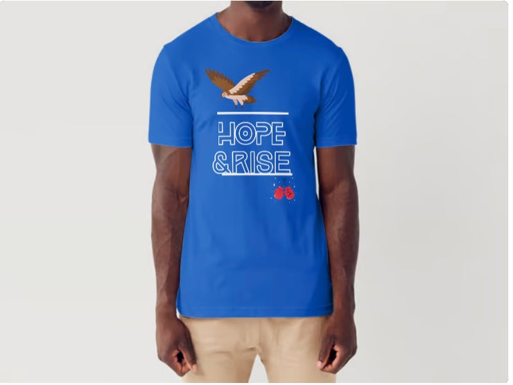 Hope and Rise Blue men’s T-shirt