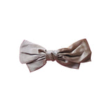 Brown Satin Knotted Hairbow, Hairclip