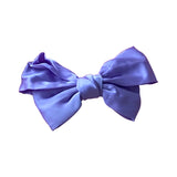 Lilac Satin Knotted Hairbow, Hairclip