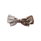 Brown Satin Knotted Hairbow, Hairclip