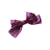 Large Purple Satin Knotted Hairbow, Hairclip