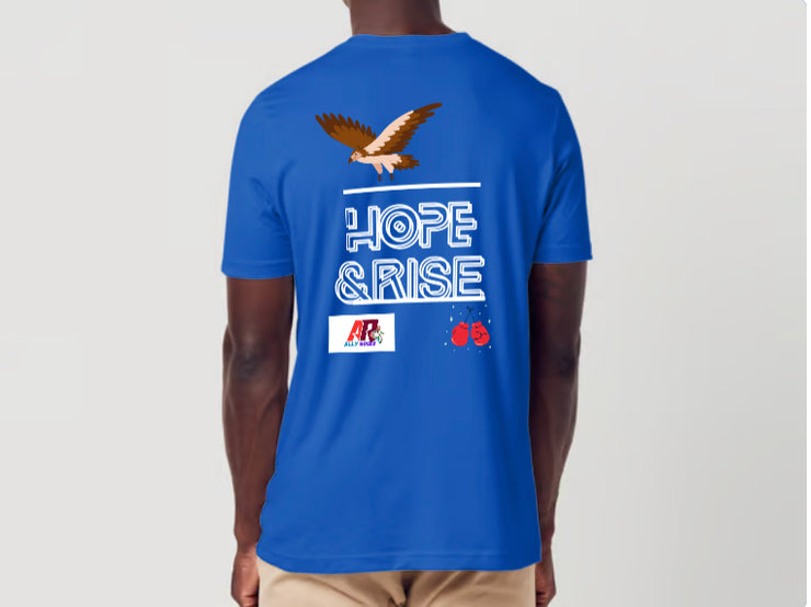 Hope and Rise Blue men’s T-shirt