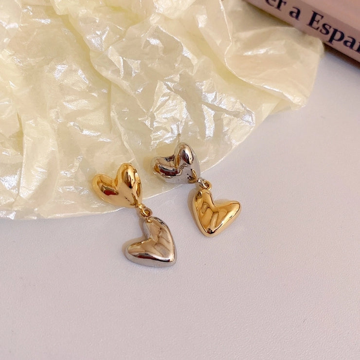 Vintage Flower alloy ear studs/earrings