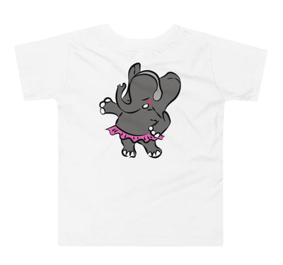 Jazzy elephant toddler White T-shirt